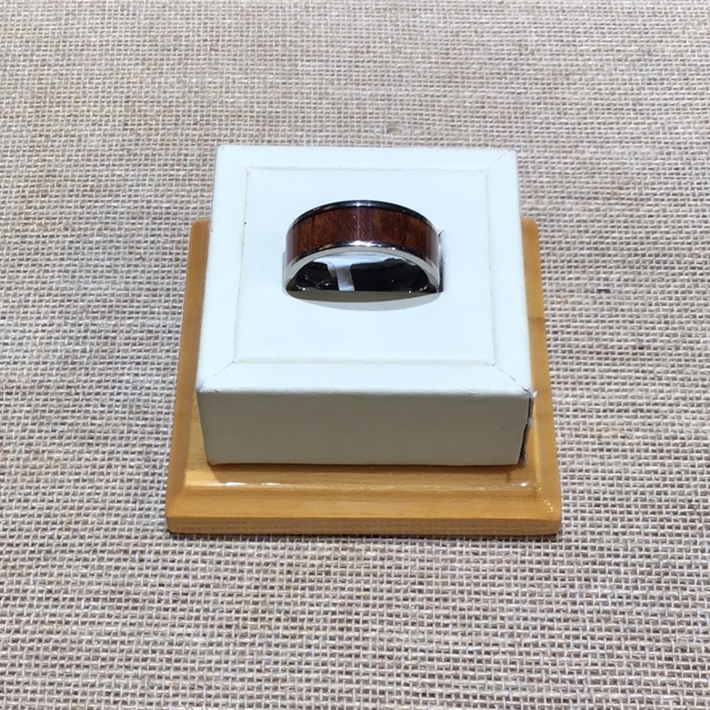 Alamea Titanium Koa Wood Ring